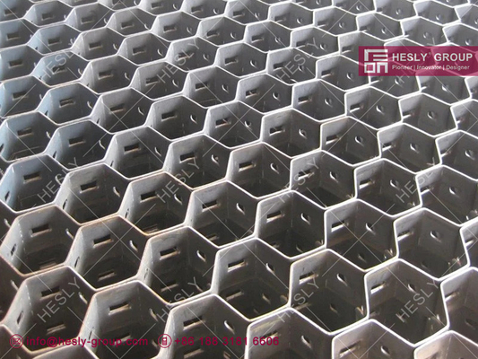 Китай Огнеупорная шестигранная сетка, Malla Hexagonal как облицовка против тепла, абразии и коррозии, углеродистая сталь ST37, марка HESLY поставщик