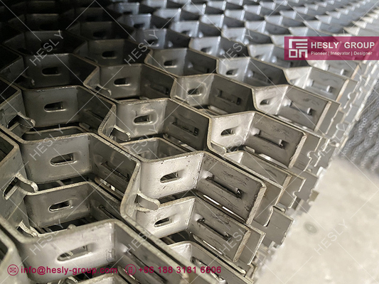 JIS 410S Холодно прокаленная стальная лента сборка HexMesh 25X2.0mm X 48mm поставщик