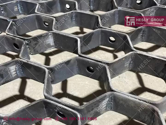 1Cr18Ni9Ti Hexsteel Grid 2 &quot;глубина х 14 gauge 914х1050 мм Hexsteel с отверстием для скрепления поставщик