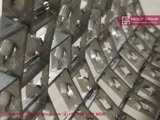 Гибкая металлическая сетка AISI309s для футеровки огнеупорных материалов | Высота 3/4 дюйма | Толщина 14 калибра | Hesly Metal Mesh - КИТАЙ поставщик