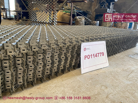SS316 Hexmetal Mesh, плоская толщина 2 мм, плоская высота 20 мм, 2&quot; Honeycomb отверстие, бренд HESLY, Китай Фабрика продажи поставщик