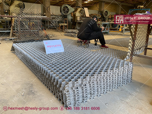 SS316 Hexmetal Mesh, плоская толщина 2 мм, плоская высота 20 мм, 2&quot; Honeycomb отверстие, бренд HESLY, Китай Фабрика продажи поставщик