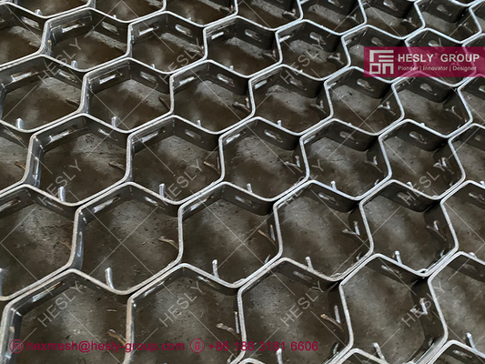 SUS321 Hexsteel, DIN1.4541 HexGrate,1Cr18Ni9Ti Hex Mesh,800 Термостойкая, толщина 14ga, глубина 19 мм, HESLY CHINA поставщик