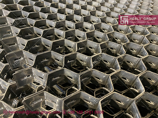 SUS321 Hexsteel, DIN1.4541 HexGrate,1Cr18Ni9Ti Hex Mesh,800 Термостойкая, толщина 14ga, глубина 19 мм, HESLY CHINA поставщик