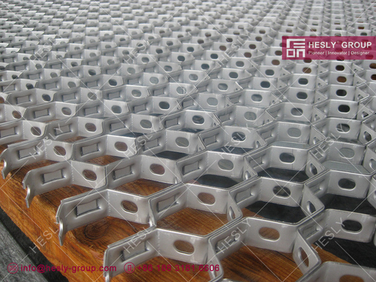 ASTM 321 Hexsteel Mesh для металлургической промышленности толщина полосы 2,0 мм высота полосы 25 мм дырка 46 мм группа HESLY поставщик