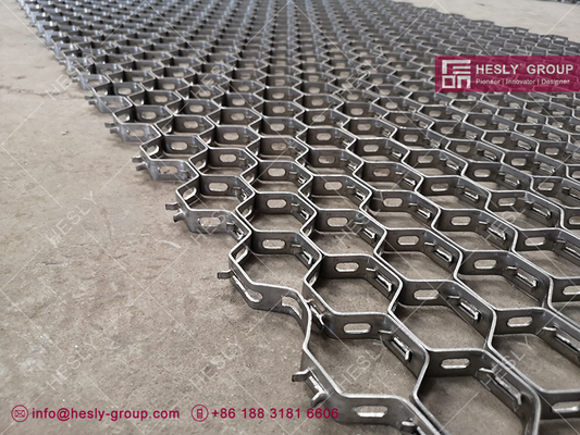 H-type Hesly Hexmesh for Refractory Lining. Материал AISI304. 1,5х15мм полоска. 46мм шестиугольное отверстие. поставщик