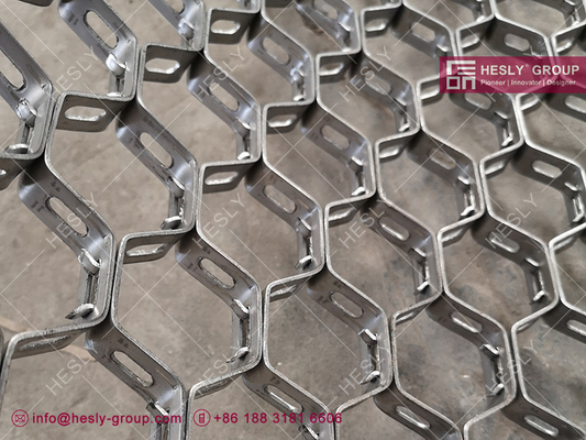 H-type Hesly Hexmesh for Refractory Lining. Материал AISI304. 1,5х15мм полоска. 46мм шестиугольное отверстие. поставщик