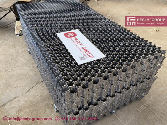 AISI309s Hex Mesh для металлургической промышленности толщина полосы 2,0 мм высота полосы 25 мм дырка 46 мм поставщик