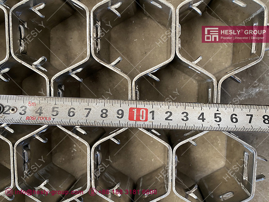 AISI309s Hex Mesh для металлургической промышленности толщина полосы 2,0 мм высота полосы 25 мм дырка 46 мм поставщик